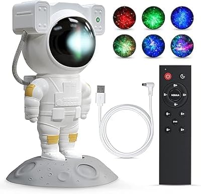 Astronaut Galaxy Projector Light for Bedroom For Birthday Gifts, LED - Astronaut Projector (White)