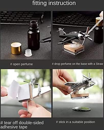 Car Solar Aircraft Air Freshener Airplane Aromatherapy Diffuser Ornaments Mini Car Perfume