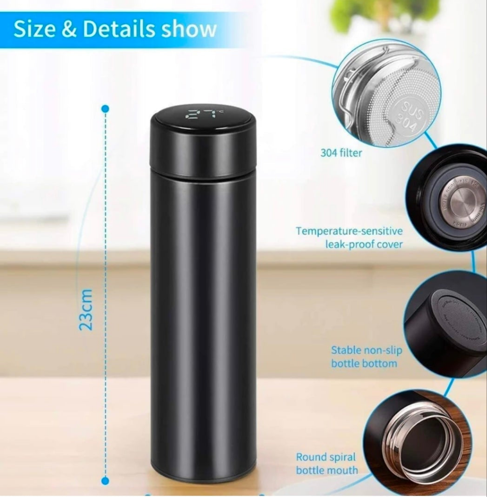 smart Digital temperature water bottle
