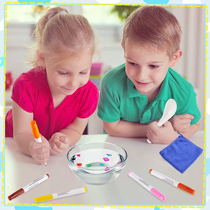 11-Piece Magical Floating Ink Marker Pen Set with Ceramic Spoon