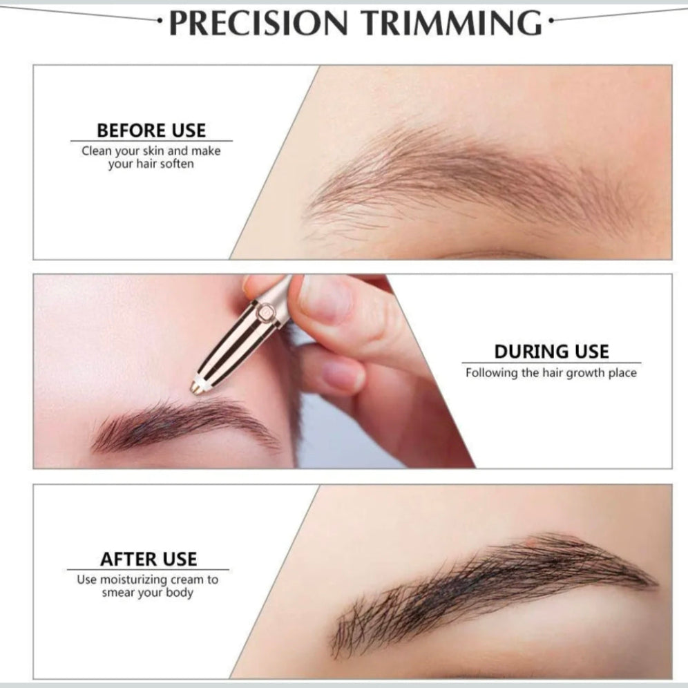 Flawless eyebrows trimmer