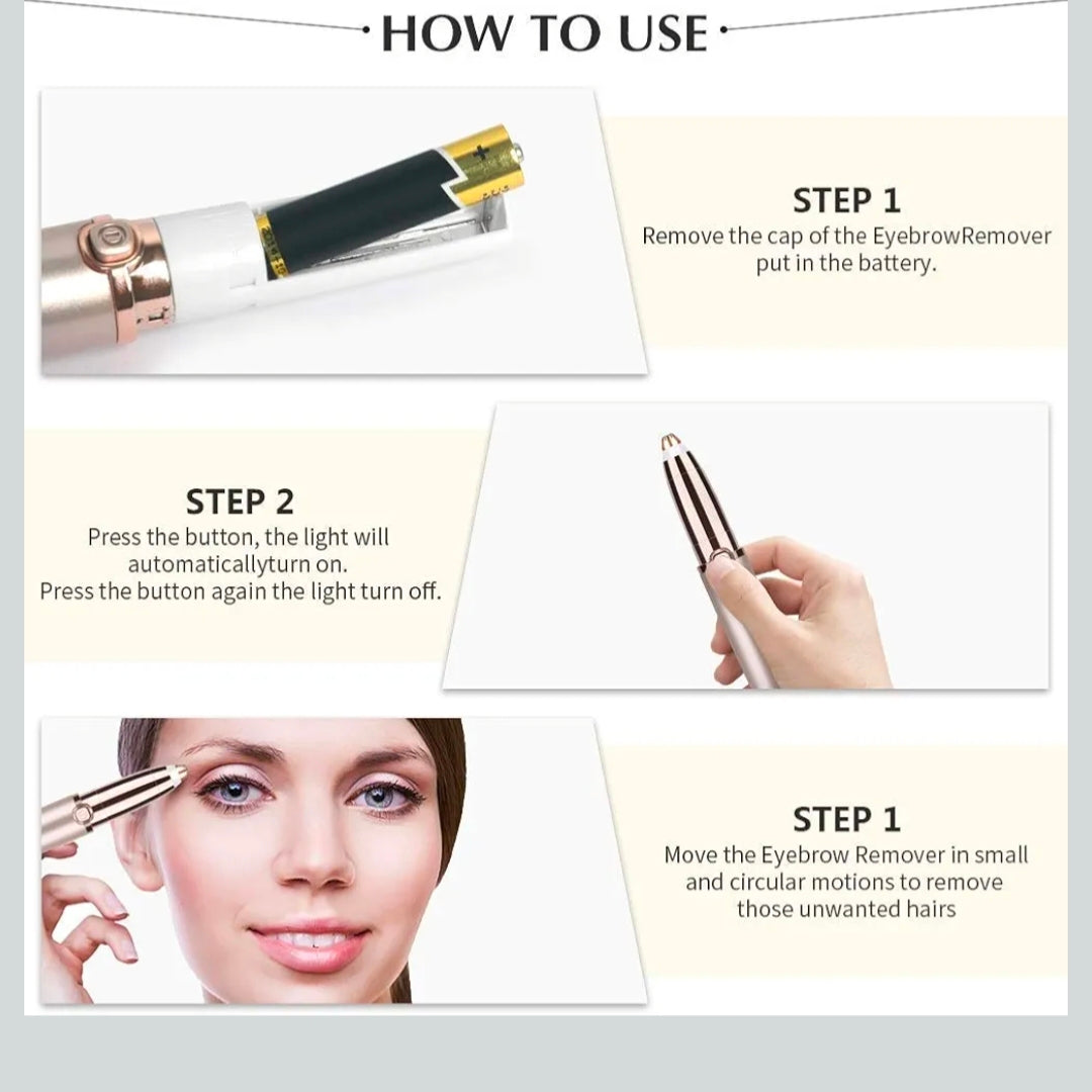 Flawless eyebrows trimmer