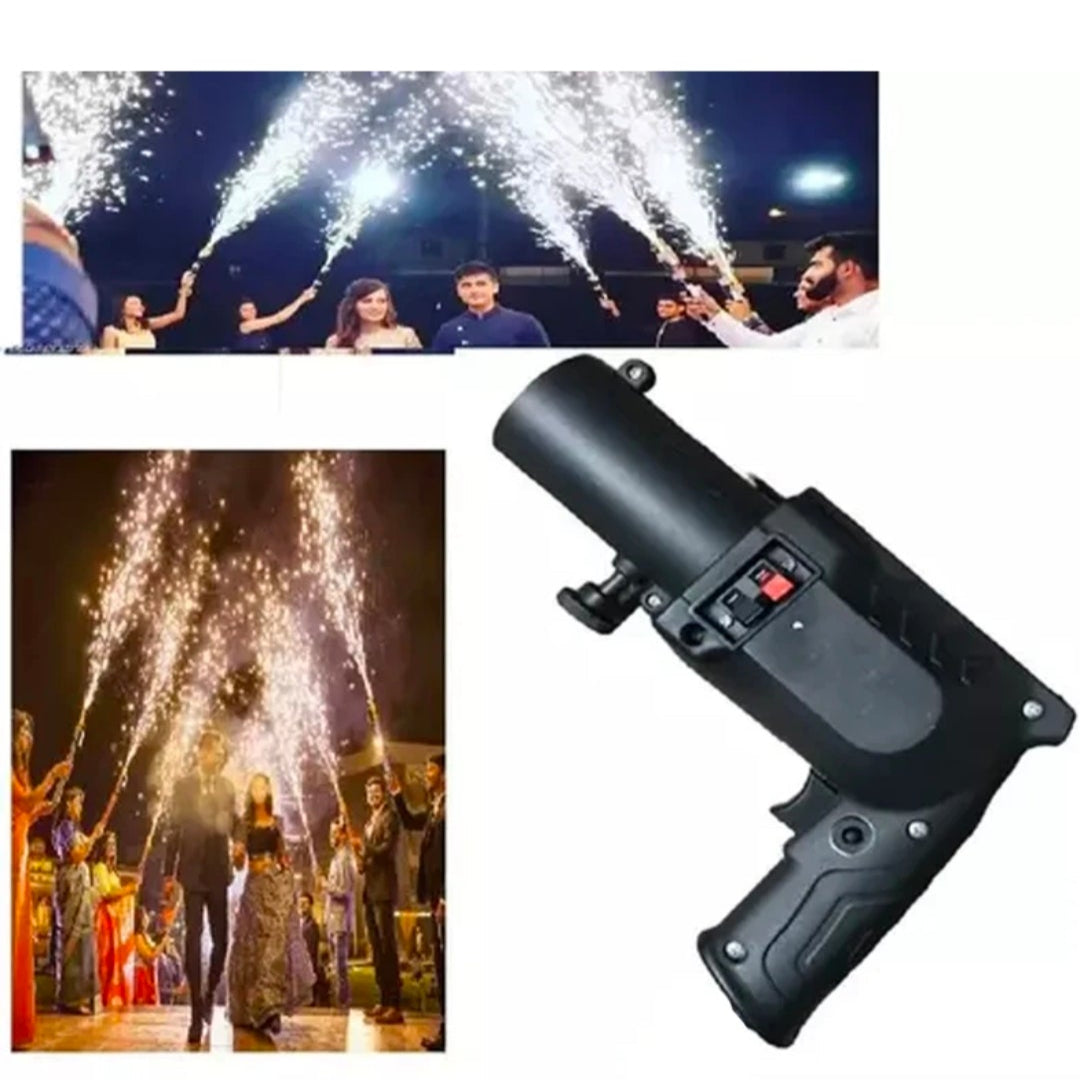 Sparkler gun for sparkular cold pyro