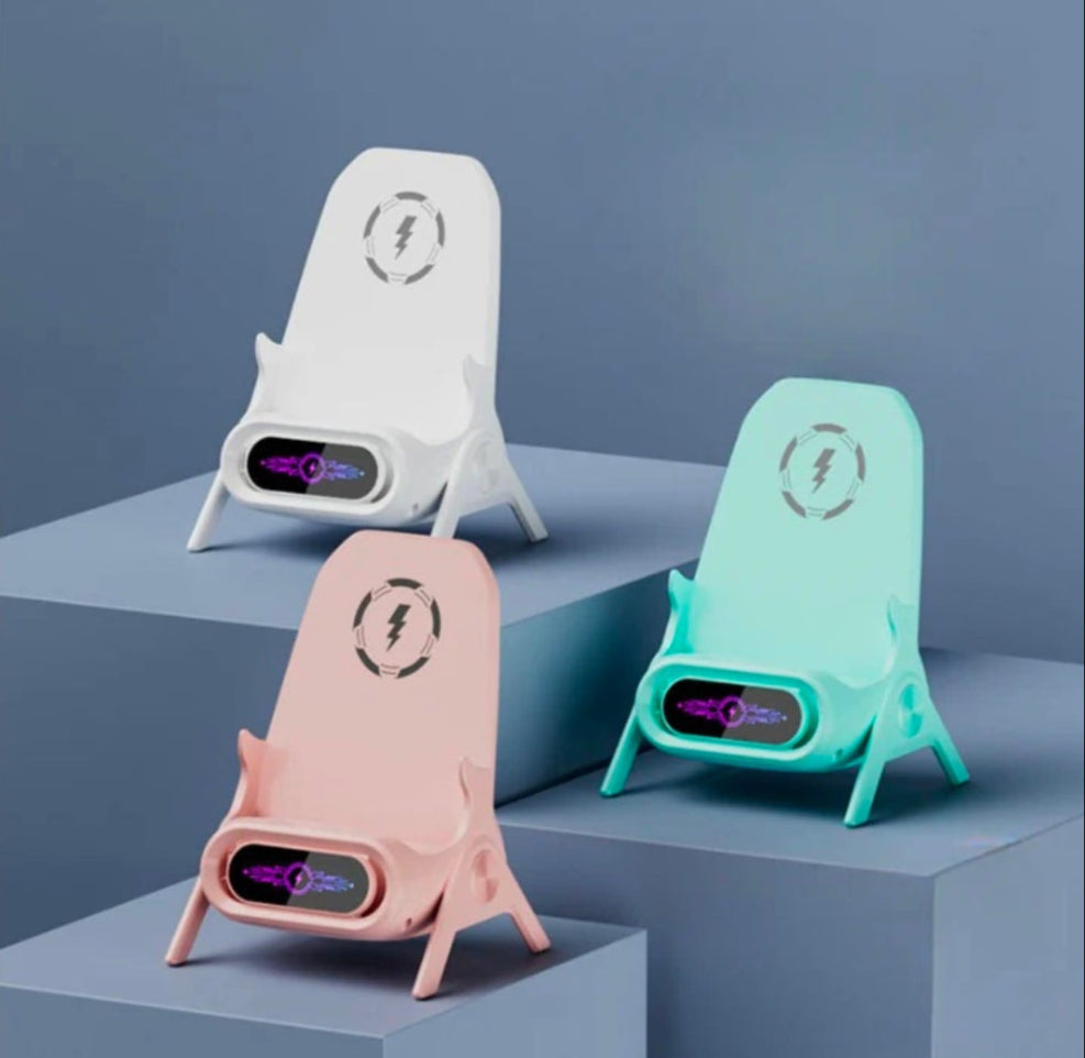 Mini Chair Wireless Fast Charger Multifunctional Phone Holder