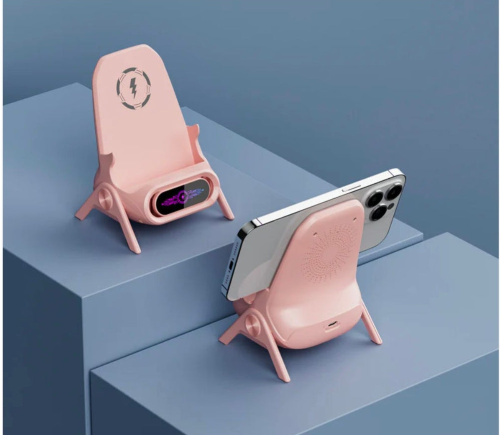 Mini Chair Wireless Fast Charger Multifunctional Phone Holder