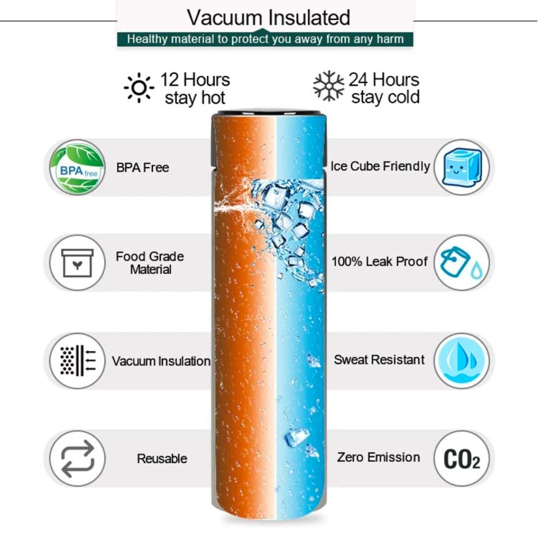 smart Digital temperature water bottle