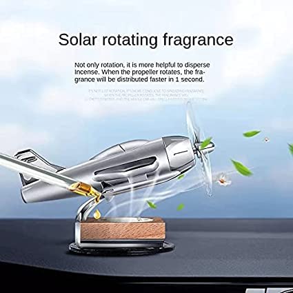 Car Solar Aircraft Air Freshener Airplane Aromatherapy Diffuser Ornaments Mini Car Perfume