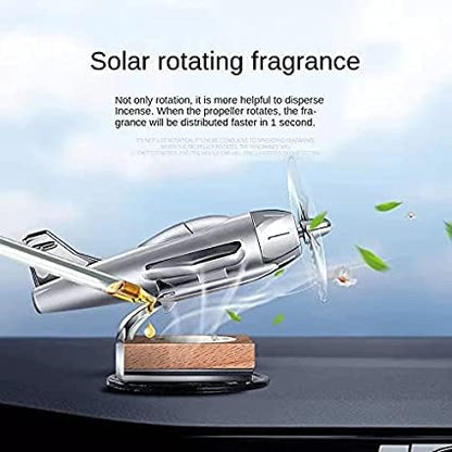 Car Solar Aircraft Air Freshener Airplane Aromatherapy Diffuser Ornaments Mini Car Perfume