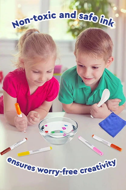11-Piece Magical Floating Ink Marker Pen Set with Ceramic Spoon