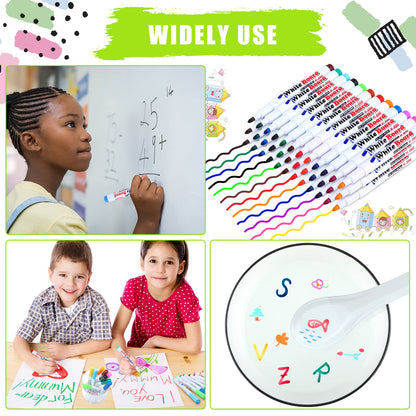 11-Piece Magical Floating Ink Marker Pen Set with Ceramic Spoon
