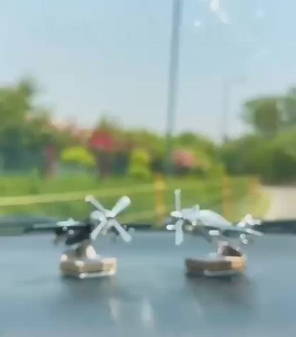 Car Solar Aircraft Air Freshener Airplane Aromatherapy Diffuser Ornaments Mini Car Perfume
