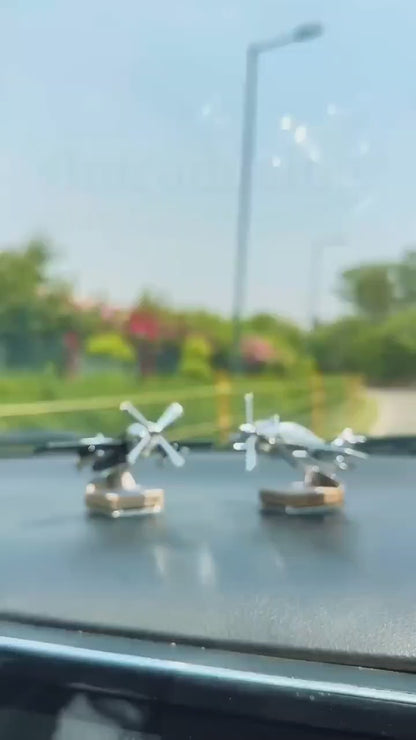Car Solar Aircraft Air Freshener Airplane Aromatherapy Diffuser Ornaments Mini Car Perfume