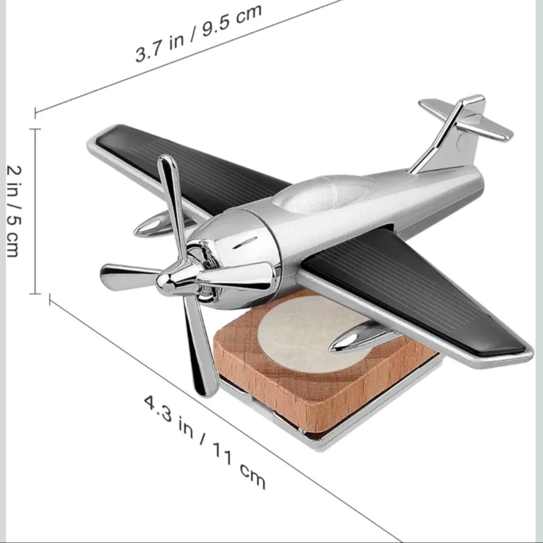 Car Solar Aircraft Air Freshener Airplane Aromatherapy Diffuser Ornaments Mini Car Perfume