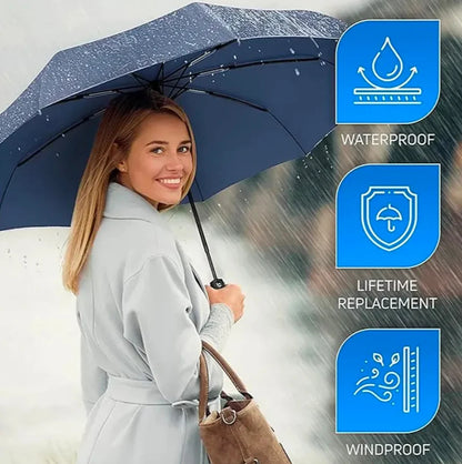 Compact Bottle Umbrella – Portable Folding Umbrella in Wine Bottle Case for Travel, Purse & Daily Use