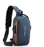 Sling Bag Small 6L Leptop Backpack Anti -Thief Water Resistant Cross Bag with USB Charging Port Bag