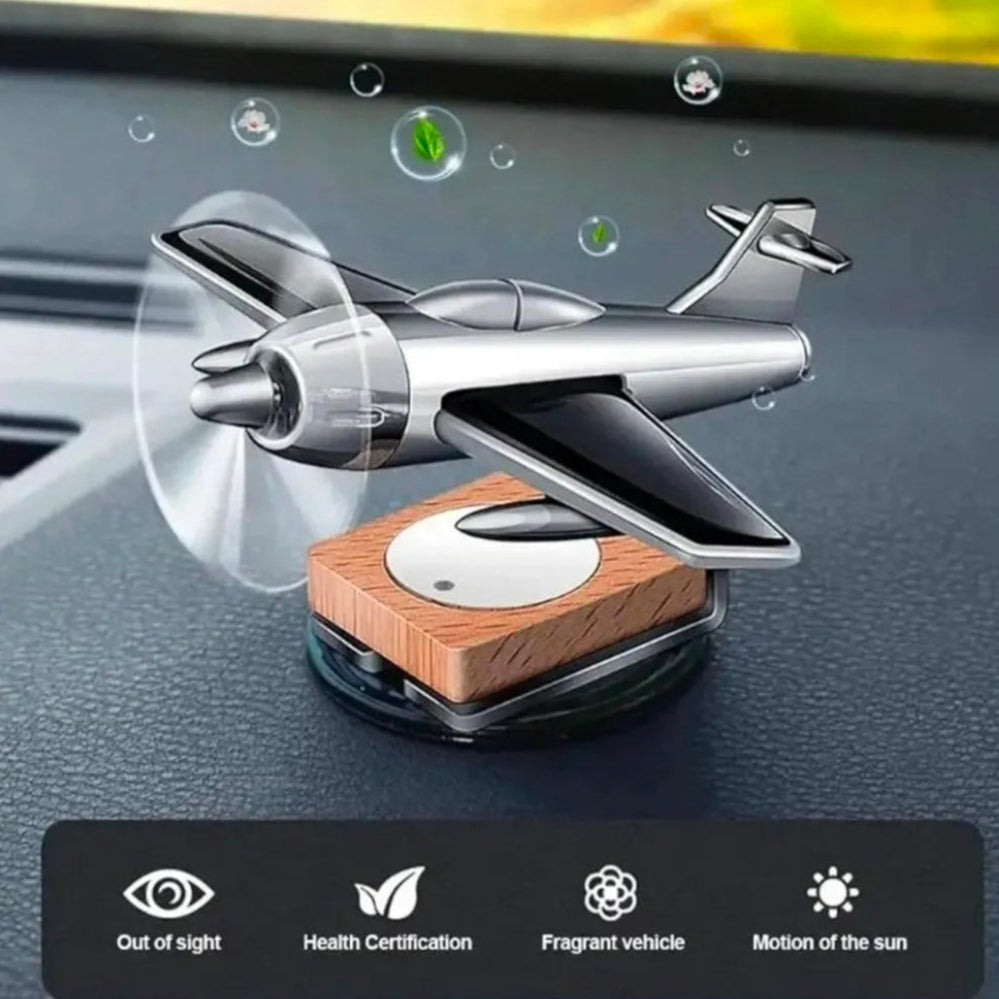 Car Solar Aircraft Air Freshener Airplane Aromatherapy Diffuser Ornaments Mini Car Perfume